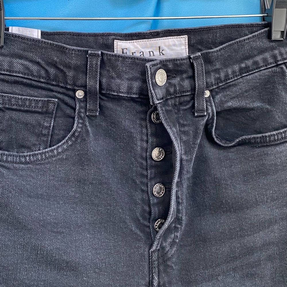Frank & Eileen MONAGHAN Mom Jean Italian Vintage Denim Size: 28 Black Wash - Picture 6 of 16